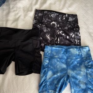 Lululemon 12” Bike Shorts with Side Pocket (SET OF 3)